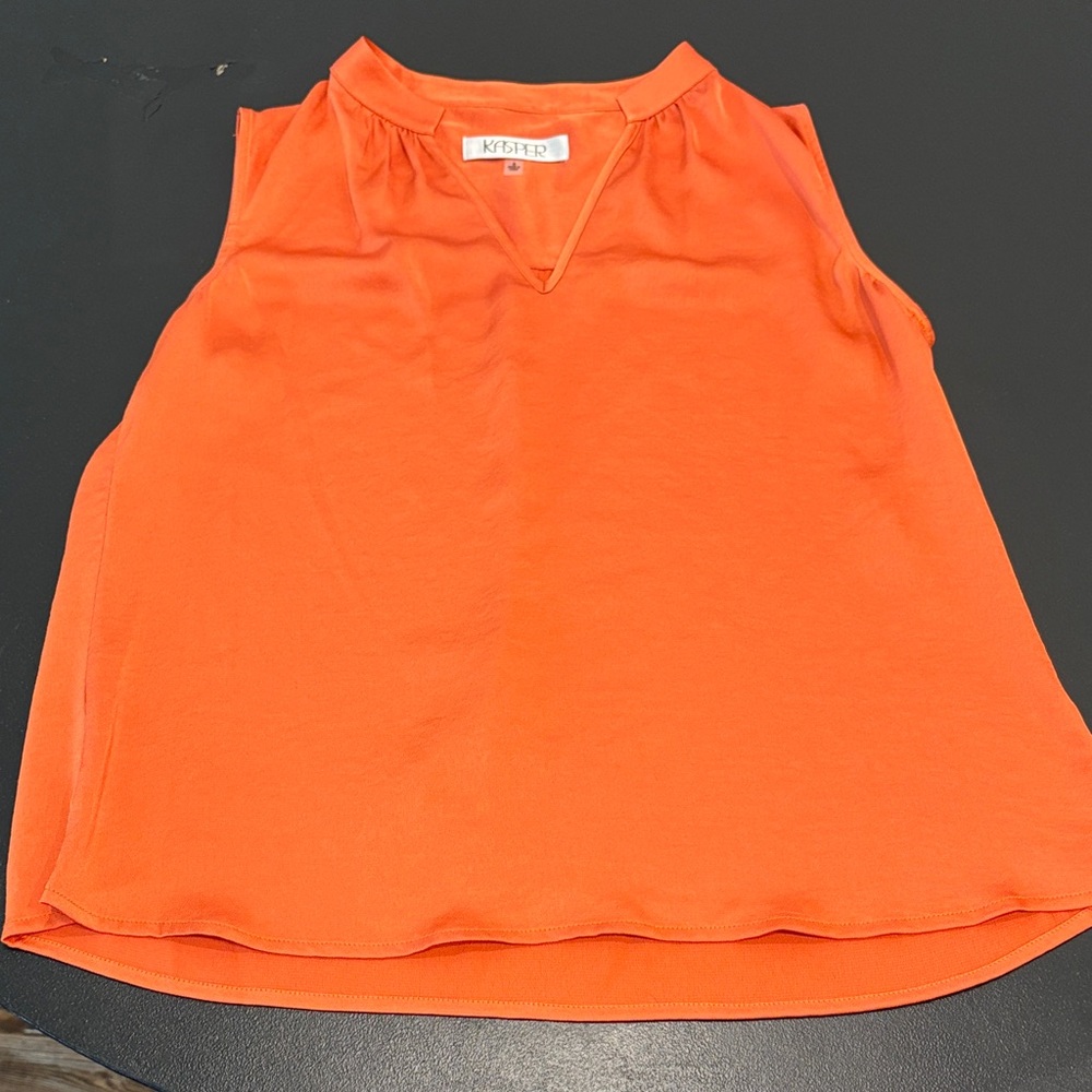 Kasper Orange Blouse
